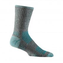 Wrightsock  Escape Crew Unisex sokken  Lichtgrijs  Turquoise