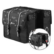 Packaway  Dubbele Fietstassen 36L  Houtskool Zwart