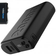 Wegman  Powerbank 20000 mAh  22.5W Snellader  Zwart
