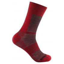 Wrightsock  Coolmesh Merino Crew Unisex  Donkerrood  Grijs