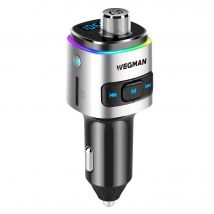 Wegman  Bluetooth FM Transmitter  Carkit  Zilver