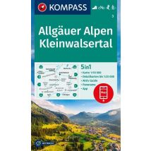 Kompass wandelkaart 3 Allgauer Alpen