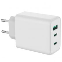 Accezz  Wall Charger USB-C en USB  65 Watt  Wit