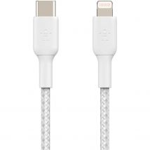 Belkin  Lightning naar USB-C kabel Gevlochten  Wit