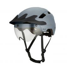 Go-off  PILOT fietshelm met regencap  Donker Grijs