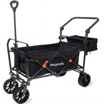 Lifegoods  Bolderkar  Tot 120KG  90L  Zwart