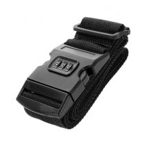 Thousandtravelmiles  Kofferriem met Cijferslot  180*5cm  Zwart  Zwart