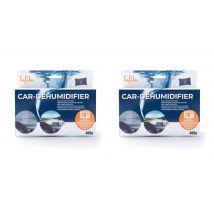 Lafita Auto vochtvanger  2 x 400 gram  Grijs