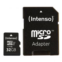 Intenso  Micro SDHC kaart Premium  32GB  Zwart