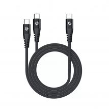 Celly 2x USB-C  Datakabel  Zwart