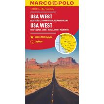 Marco Polo wegenkaart USA west