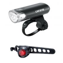 Cateye  Lampset El135N + Orb Ld160  Zwart