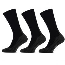 Basset   3 paar  Merinowollen Wandelsokken  Zwart