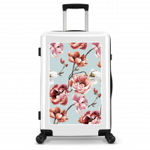 Stickercase   Reiskoffer  65cm  Wit