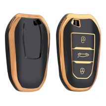 Dutch Shield  Sleutelhoesje  Peugeot goud B3  Zwart-Goud