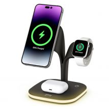Goliving  5-in-1 Draadloos Qi Oplaadstation  Zwart