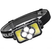 Exortus  Hoofdlamp  LED Oplaadbaar  Zwart