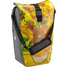 Clarijs  fietstas solobag 24L Van Gogh sunflow  Grijs