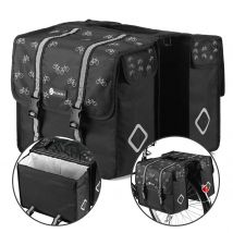 Packaway  Dubbele Fietstassen 36L  GitZwart