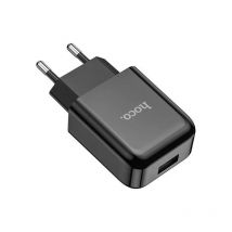 Hoco  Compacte USB 10w Oplader Reislader zwart  Zwart