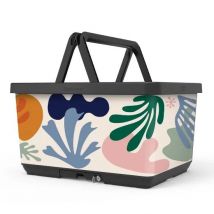 The Basky Company  Fietsmand Basky Matisse Coral  Goud