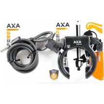 Axa  slotenset Solid Plus + Plug-in PI150  Zwart