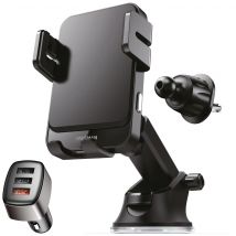 Wegman  Telefoonhouder Auto Draadloze Oplader  Zwart