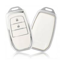 Dutch Shield  Sleutelhoesje  Toyota wit A2  Zilver  Wit