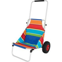 Eurotrail  Opvouwbare Lichtgewicht Beach Trailer Stripes  Meerkleurig