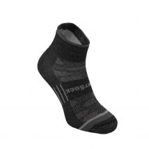 Wrightsock  Coolmesh Quarter sokken  Zwart-Grijs