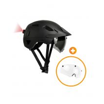 R2B  Speed Pedelec Helm + Transparant Vizier  Zwart