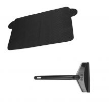 R2B  Luxe IJskrabber auto & Anti-Vries Deken  Zilver