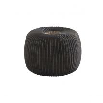 4 Seasons Big Donut grijze Voetenbank   Donker Grijs