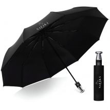 Nafaka  Automatische Stormparaplu met opberghoes  Zwart