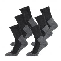 Xtreme   6 paar  Hiking Sokken  Antraciet