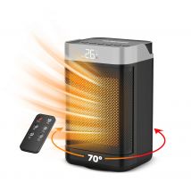 Vulpes Goods   Elektrische Kachel  1500W  Zwart