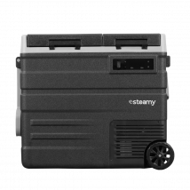 Steamy E Elektrische Koelbox op wielen  57L  Zwart