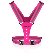Craved  Hardloopvest LED  Oplaadbaar  Roze