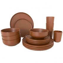 Bo-camp  Servies Patom 16 Stuks  Terra