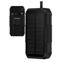 Gastrologix.  Solar Powerbank Incl. Handslinger 50.000mAh  Zwart