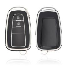 Dutch Shield  Sleutelhoesje  Toyota zwart B2  Zwart-Zilver