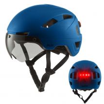 Go-off  PILOT fietshelm met vizier NTA certif.  Donker Blauw
