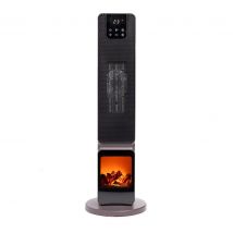 Qlt No Less  QLT Keramische Kachel met Sfeerhaard  Zwart