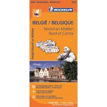 Michelin wegenkaart Regional 533 België noord & midden