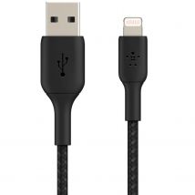 Belkin  Lightning naar USB kabel Gevlochten  Zwart