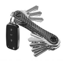 Keysmart  Compact Keyholder Carbon Fiber 3K  Grijs