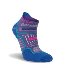 Hilly  TwinSkin Socklet Unisex sokken  Paars-Blauw