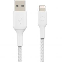 Belkin  Lightning naar USB kabel Gevlochten  Wit