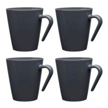 Mydrinkglass Camping Koffiebekers  4 st.    Donker Grijs
