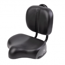 Voltano  Fietszadel met Rugleuning  Donker Grijs